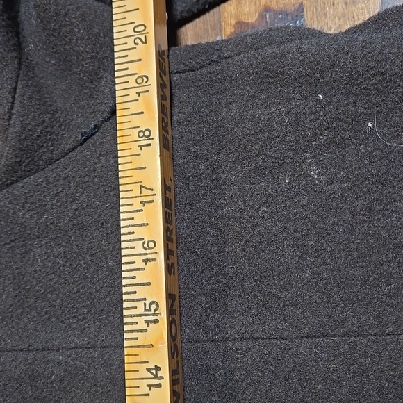 Steve By Searle Cashmere Blend Coat Trench With Fox Collar Cuffs Size 6 Brown - Picture 11 of 11